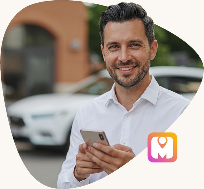 MoveJack-appen på en telefon