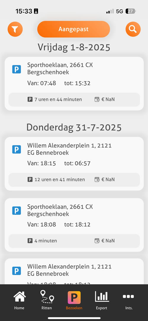 Urenregistratie op locatie