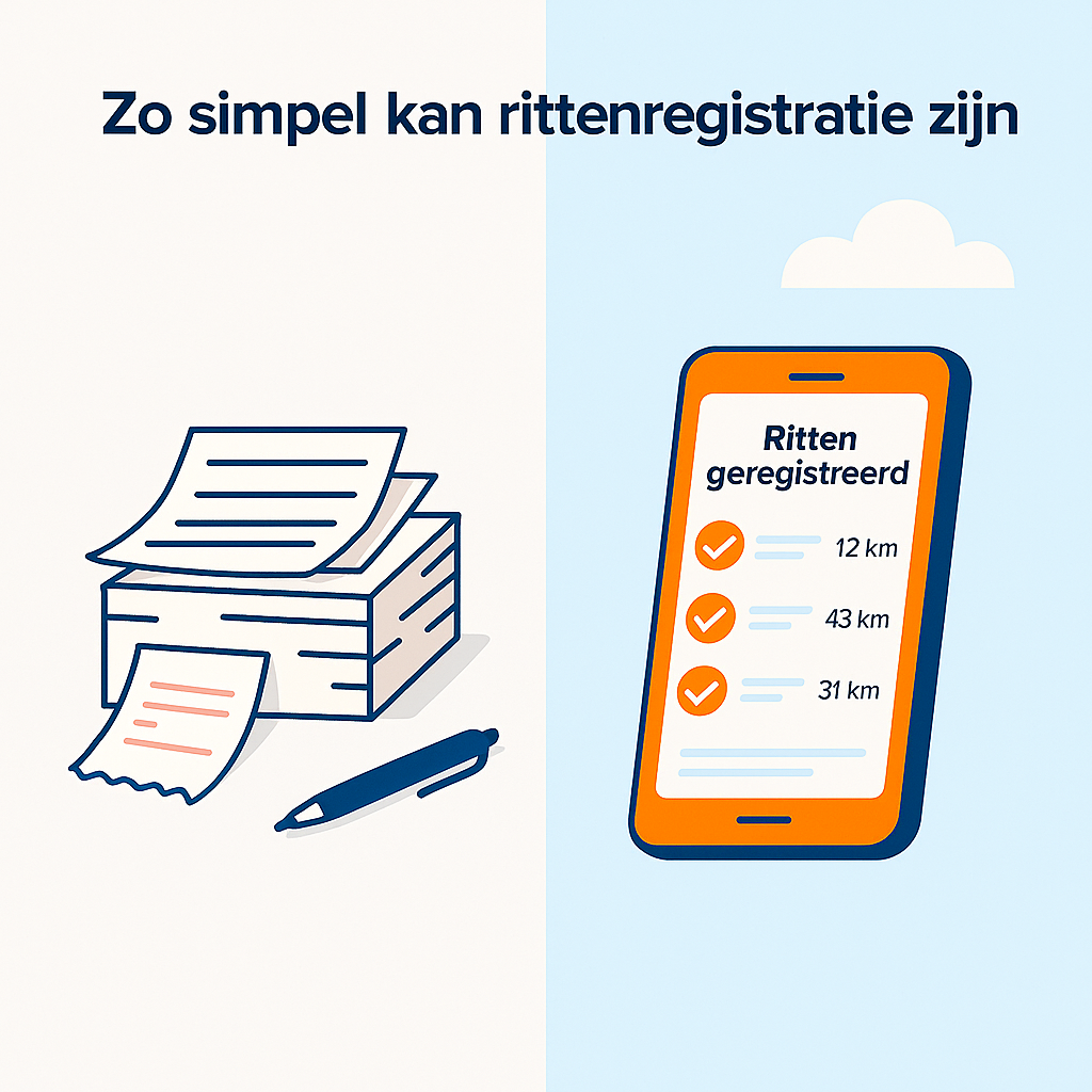 Zo simpel kan rittenregistratie zijn met een app